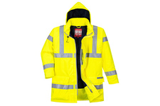 Wodoodporna kurtka ostrzegawcza trudnopalna i antystatyczna Bizflame Rain S778 Portwest-Żółty