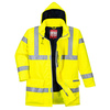 Wodoodporna kurtka ostrzegawcza trudnopalna i antystatyczna Bizflame Rain S778 Portwest-Żółty