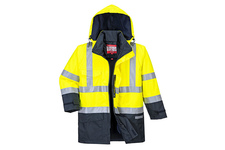 BizFlame Rain wielofunkcyjna, wodoodporna kurtka ostrzegawcza S779 Portwest-Żółty/Granatowy