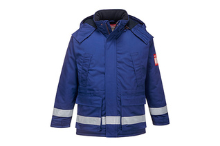 Trudnopalna i antystatyczna kurtka zimowa FR59 Portwest-Niebieski
