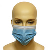 Trójwarstwowa Maska Medyczna PORTWEST typu IIR Niebieska Zapewnia skuteczność filtracji bakteryjnej 98% FFP2 N95