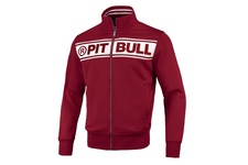 Bluza rozpinana Pit Bull Oldschool Chest Logo '20 - Bordowa