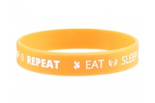 Silikonowa opaska, bransoletka - Eat Sleep Camp Repeat