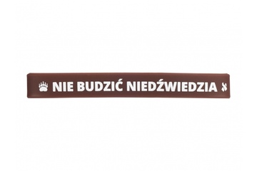 Silikonowa opaska, bransoletka - Nie budzić niedźwiedzia