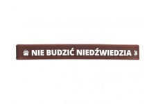 Silikonowa opaska, bransoletka - Nie budzić niedźwiedzia