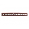 Silikonowa opaska, bransoletka - Nie budzić niedźwiedzia
