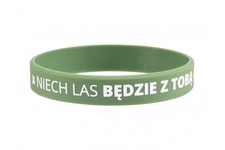 Silikonowa opaska, bransoletka - Niech las będzie z Tobą