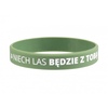 Silikonowa opaska, bransoletka - Niech las będzie z Tobą