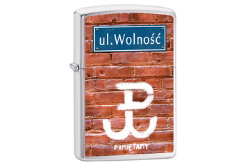 Zapalniczka ZIPPO Ul.Wolność, Brushed Chrome Z200038