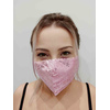 Maska ochronna z cekinami na twarz - różowa na Filtr FFP2 N95 PM2.5