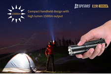 Latarka LED Speras E2R Luminus SST40 1500LM + akumulator 217000 o pojemności 5000 mAh (SPERAS E2R)