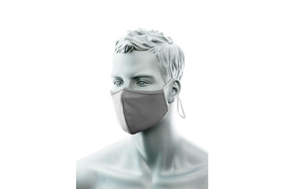 Dwuwarstwowa maska anty mikrobowa z taśmą nosową szara