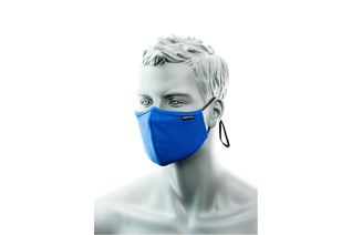 Dwuwarstwowa maska anty mikrobowa z taśmą nosową niebieska
