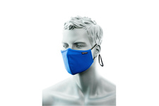 Dwuwarstwowa maska anty mikrobowa z taśmą nosową niebieska