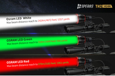 Latarka myśliwska Speras TH2 LED Zoom 364 lumenów zasieg 1424 m  + akumulator 3400mAh