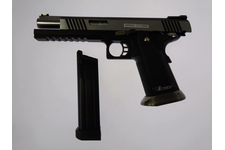 Pistolet 6mm WE Hi-Capa 6" GBB Gas Full Metal Black