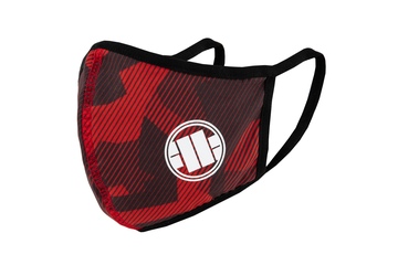 Maska ochronna Pit Bull Camo Logo '20 - Czerwona