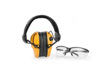 Słuchawki RealHunter Active PRO pomarańczowe + okulary