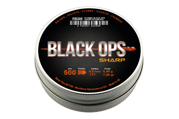 Śrut diabolo SHARP pointed Black Ops 4,5 mm 500 szt