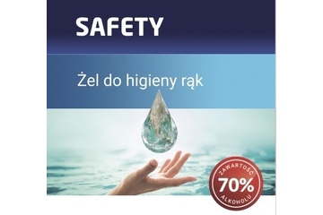 Żel dezynfekujący do rąk 70% alkoholu PRO-CHEM SAFETY 100ml