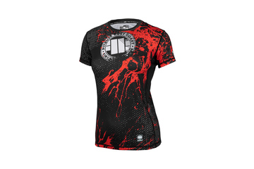 Rashguard termoaktywny damski Pit Bull Performance Pro Plus Mesh Blood Dog '21 - Czarny