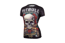 Rashguard termoaktywny damski Pit Bull Performance Pro Plus Mesh Santa Muerte '21 - Czarny