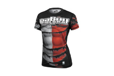 Rashguard termoaktywny damski Pit Bull Performance Pro Plus Mesh Polska '21 - Czarny