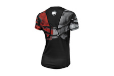 Rashguard termoaktywny damski Pit Bull Performance Pro Plus Mesh Polska '21 - Czarny