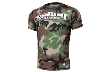 Rashguard termoaktywny Pit Bull Performance Pro Plus Mesh Camo Boxing '21 - Woodland Camo