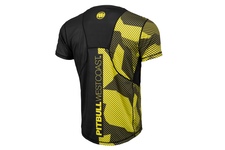 Rashguard termoaktywny Pit Bull Performance Pro Plus Mesh Dillard Fluo '21 - Czarny/Żółty