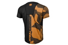 Rashguard termoaktywny Pit Bull Performance Pro Plus Mesh Dillard Fluo '21 - Czarny/Pomarańczowy