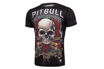 Rashguard termoaktywny Pit Bull Performance Pro Plus Mesh Santa Muerte '21 - Czarny