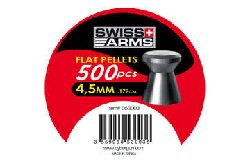 Śrut Flat SWISS ARMS 4,5mm High quality 500szt