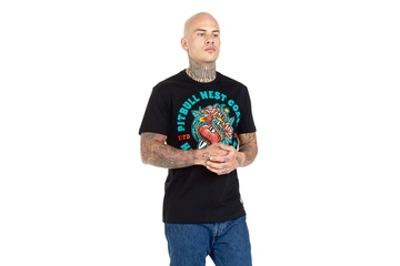 Koszulka Pit Bull Hardcore Heart '21 - Czarna