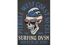 Koszulka Pit Bull Surfing '21 - Grafitowa