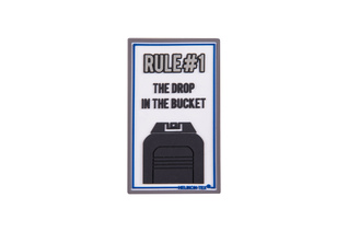 Emblemat Helikon "Rule#1" - PVC - Biały