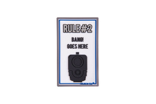 Emblemat Helikon "Rule#2" - PVC - Biały