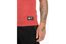 Koszulka Pit Bull Custom Fit Melange Small Logo '21 - Czerwony Melanż