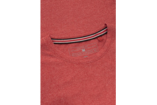 Koszulka Pit Bull Custom Fit Melange Small Logo '21 - Czerwony Melanż