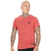 Koszulka Pit Bull Custom Fit Melange Small Logo '21 - Czerwony Melanż