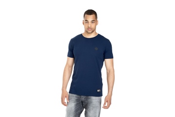 Koszulka Pit Bull Slim Fit Lycra Small Logo '21 - Granatowa