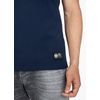 Koszulka Pit Bull Slim Fit Lycra Small Logo '21 - Granatowa