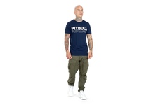 Koszulka Pit Bull Slim Fit Lycra TNT '21 - Granatowa
