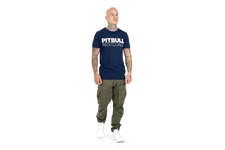 Koszulka Pit Bull Slim Fit Lycra TNT '21 - Granatowa
