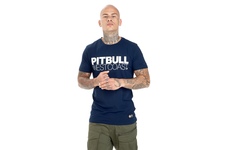 Koszulka Pit Bull Slim Fit Lycra TNT '21 - Granatowa