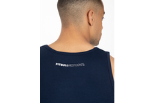 Tank Top Pit Bull Slim Fit Lycra Small Logo '21 - Granatowy