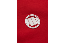 Bluza damska rozpinana z kapturem Pit Bull French Terry Small Logo '21 - Czerwona
