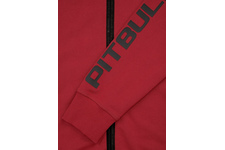 Bluza rozpinana z kapturem Pit Bull Performance Pro+ Thelborn '21 - Czerwona