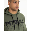 Bluza z kapturem Pit Bull French Terry TNT '21 - Oliwkowa
