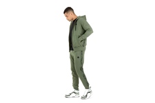 Bluza rozpinana z kapturem Pit Bull French Terry Small Logo '21 - Oliwkowa